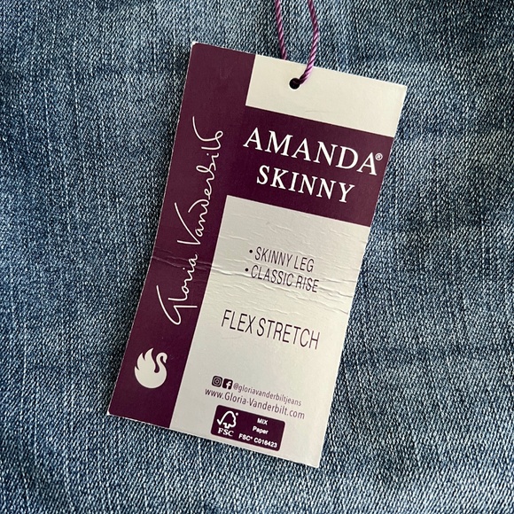Gloria Vanderbilt Flex Stretch Amanda Skinny Jeans - Picture 5 of 5